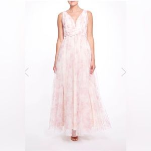 Marchesa pink floral dress in a size 4